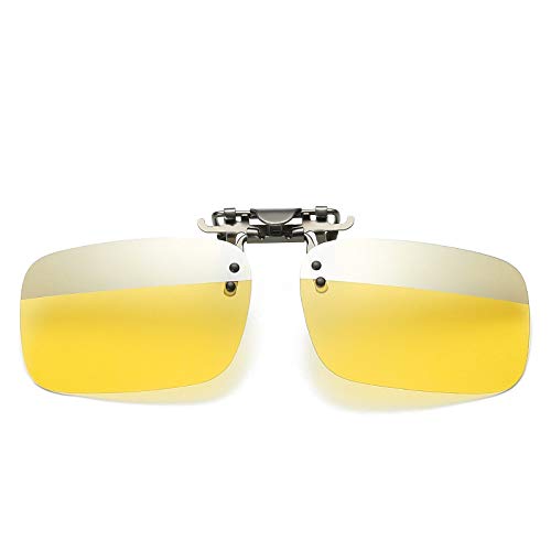 SEIWEI Silbergelb, Polarisierte Clip-On-Sonnenbrille für Männer und Frauen, blendfreie Flip-Up-Gläser für Autofahren, Outdoor-Sport und Angeln von SEIWEI