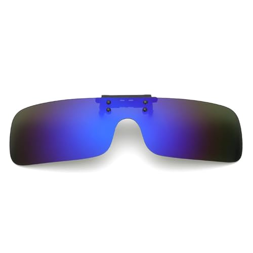 SEIWEI Tragbare aufsteckbare Sonnenbrille, polarisierte, hochklappbare Sonnenbrille, Outdoor-Aktivitäten, Zubehör für Sonnenschutz(Blau) von SEIWEI