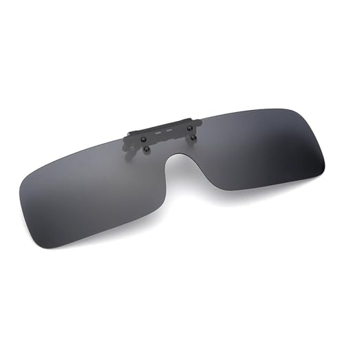 SEIWEI Tragbare aufsteckbare Sonnenbrille, polarisierte, hochklappbare Sonnenbrille, Outdoor-Aktivitäten, Zubehör für Sonnenschutz(Schwarz Grau) von SEIWEI