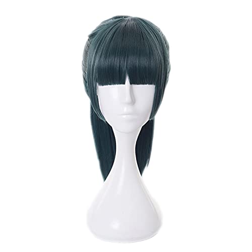 2021 Anime Jujutsu Kaisen Kaisen Maki Zenin Cosplay Perücke 50 cm Grüne Hitzebeständige Synthetische Haare Halloween Party Perücke Wigcap von SEIZIS