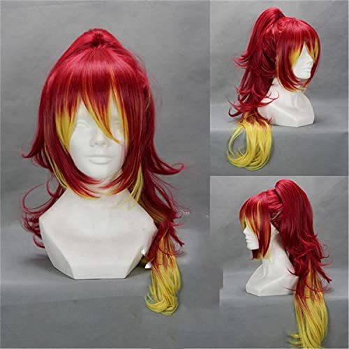 Anime Blue Exorcist Women Kirigakure Shura Cosplay Wigs Ao No Exorzist Rollenspiel Kirigakure Shura Long Chip Pferdeschwanz Haar Perücke Cosplay Anime Wig Coser (Size: 1) von SEIZIS