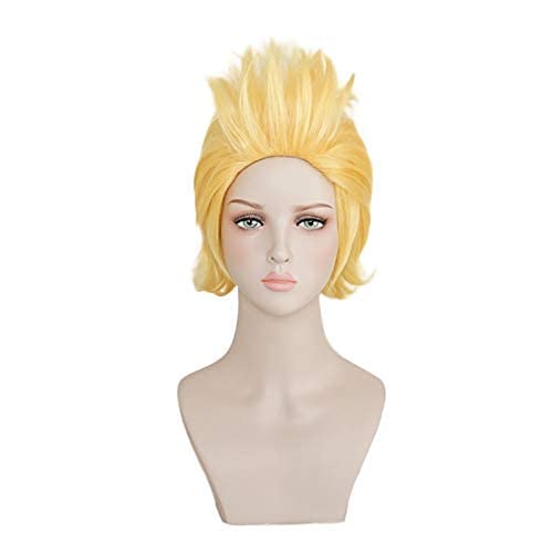 Cosplay Wig My Hero Academia Million Mirio Toogata Golden Perücke Cosplay Kostüm Boku No Hero Academia Hitzebeständige Kunsthaarperücken von SEIZIS