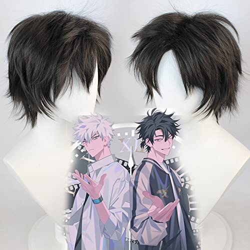SEIZIS Wig Anime Cosplay Anime Zeitagent Cheng Stunden Lu Guang Cos Perücke Jugendperücke schwarz gebundenes Haar silberweiß Anti Warp Weiß von SEIZIS