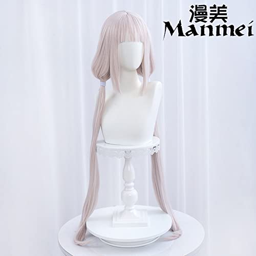 SEIZIS Wig Anime Cosplay Chocolate and Vanilla Catgirl Paradise Chocolate Vanilla Tiger Clip Double Ponytail Cos Wig Vanilla Wig (Without Headgear) von SEIZIS