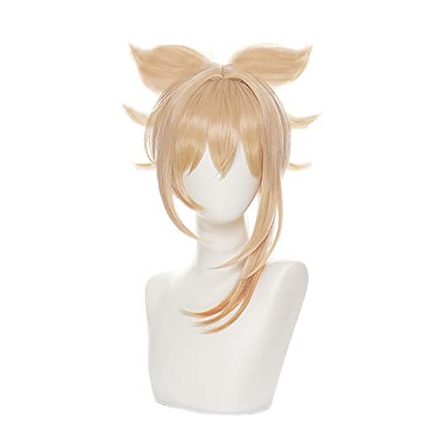 SEIZIS Wig Anime Cosplay Cosplay Perücke for Spiel Genshin Impact Long Straight mit Hörnern Kunsthaarperücken mit kostenloser Perückenkappe von SEIZIS