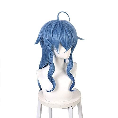 SEIZIS Wig Anime Cosplay Cosplay Perücke for Spiel Genshin Impact Long Straight mit Hörnern Kunsthaarperücken mit kostenloser Perückenkappe von SEIZIS