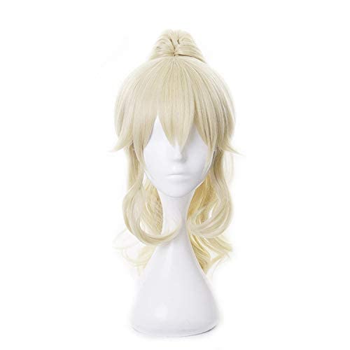 SEIZIS Wig Anime Cosplay Cosplay Perücke for Spiel Genshin Impact Long Straight mit Hörnern Kunsthaarperücken mit kostenloser Perückenkappe von SEIZIS