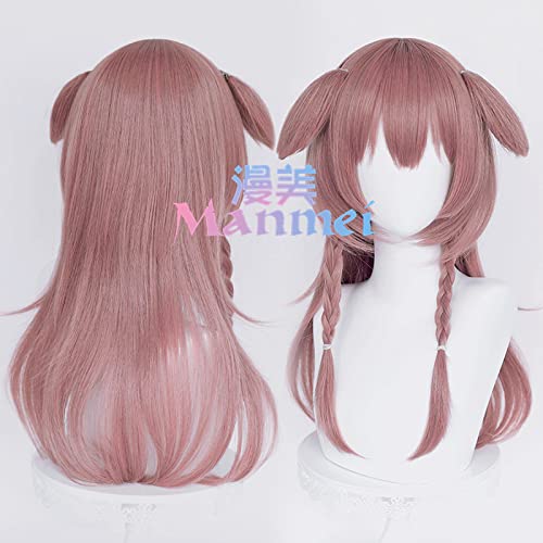 SEIZIS Wig Anime Cosplay Hololive Virtual Anchor vtuber Xu Shen Qinyin cos Wig is Available for Sale, Half Braided and Half Loose Ears (Wig + Ears) von SEIZIS