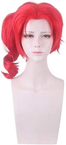 SEIZIS Wig Anime Cosplay Perücke for Anime Perücken Cosplay Weihnachten JoJo's Bizarre Adventure Hanakyoin Noriaki Special Style Cos Perücke von SEIZIS