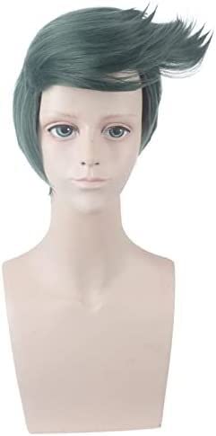 SEIZIS Wig Anime Cosplay Perücke for Halloween Fashion Christmas Party Dress Up Wig JoJo's Bizarre Adventure Cos Immortal Kishibe Rohan Cos Perücke von SEIZIS