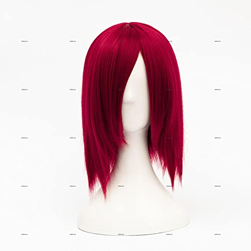 SEIZIS Wig Anime Cosplay Rollenspiel for Anime Nagato Pain Kurze dunkelrote Kunsthaar-Cosplay-Perücken von SEIZIS