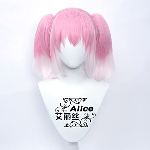 SEIZIS Wig Anime Cosplay Unforgettable Naa CoS Wigs unobstructed Nai Naika Hairline Double Horsetail von SEIZIS
