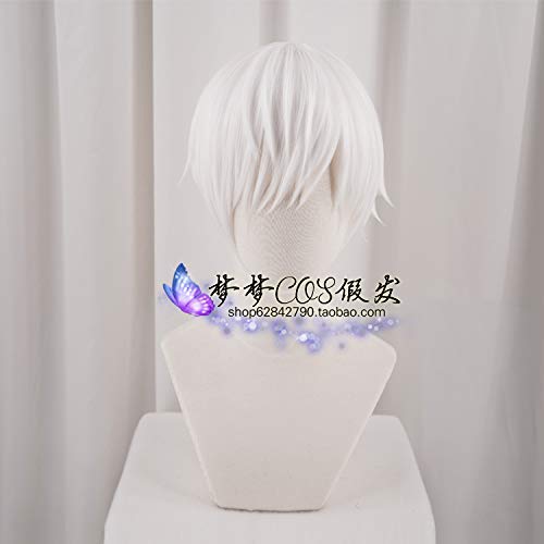 SEIZIS Wig Anime Cosplay Working Cell Cos Weiße Blutkörperchen Leukozyten Neutrophile Gebrochenes Haar Haarlocke Cosplay Perücke von SEIZIS