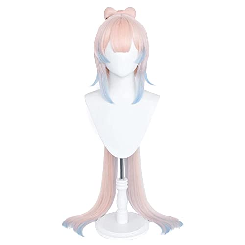 WHBHD Game Genshin Wirkung Cosplay Kokomi Perücken Sangonomiya Kokomi Langer Gradient Synthetische Haar Pelucas Anime Cosplay Perücke + Perücke Mütze von SEIZIS