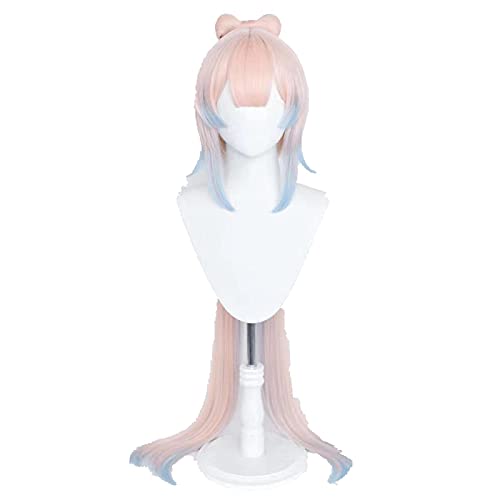 WHBHD Genshin Wirkung Kokomi Cosplay 120cm Langleuchte Lachsfarbene Perücke CosplayAnrime Perücken Hitzebeständige synthetische Perücken Halloween von SEIZIS