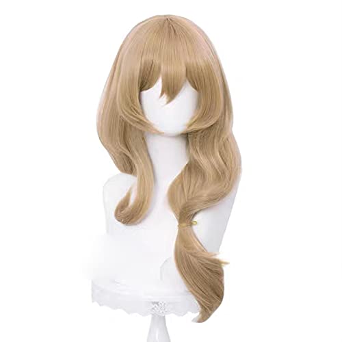 WHBHD Genshin Wirkung Lisa Cosplay Frauen Weihnachtswäsche Perücke Cosplay Anime Cosplay Hitzebeständige synthetische Perücken Halloween + Perücke Kappe von SEIZIS