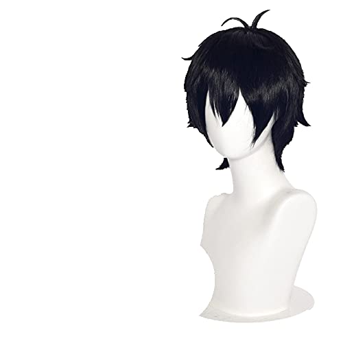 WHBHD Izumi miyamura Cosplay horimiya Cosplay Hori san to miyamura kun Wig Blck Blaue perücke Cosplay Anime hitzebeständige synthetische Perücke von SEIZIS