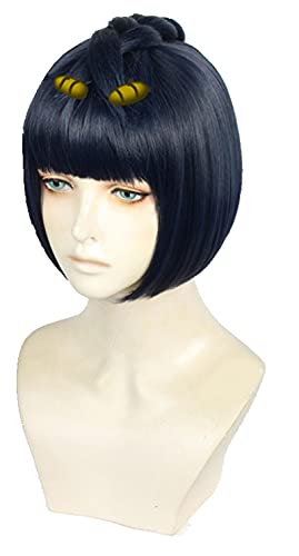 WHBHD JoJo's Bizarre Adventure Bruno Bucciarati Short Blue Mixed Hitzebeständige Haar Perucas Cosplay Kostüm Perücke + Perücke Kappe WHBHD JoJo's Bizarre Adventure Bruno Bucciarati Short Blue Mixed Hitzebeständige Haar Perucas Cosplay Kostüm Perücke + Perücke Kappe von SEIZIS