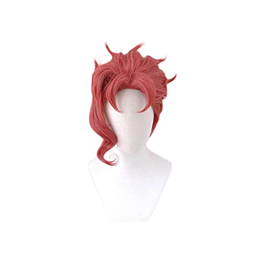 WHBHD JoJo. Bizarre Adventure Kakyoin Noriaki Cosplay Kurze rote Perücke hitzebeständige Faserhaare + Perücke Cap Party Requisiten Männer Frauen von SEIZIS