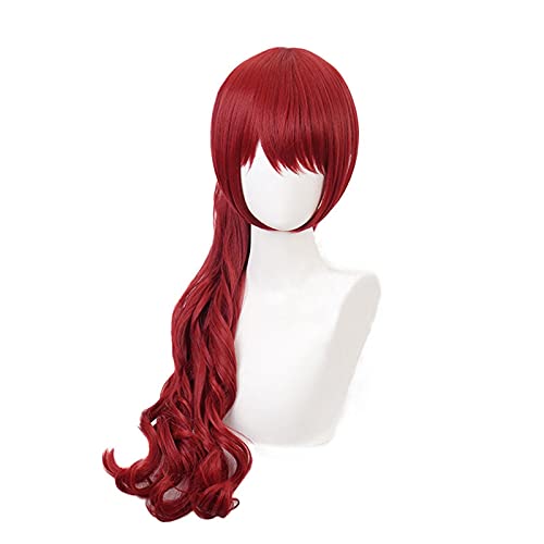 WHBHD Kasumi yoshizawa Cosplay Persona 5 Cosplay Frauen Lange lockige rote perücke Cosplay Anime Cosplay perücke wärmebeständige synthetische Perücken von SEIZIS