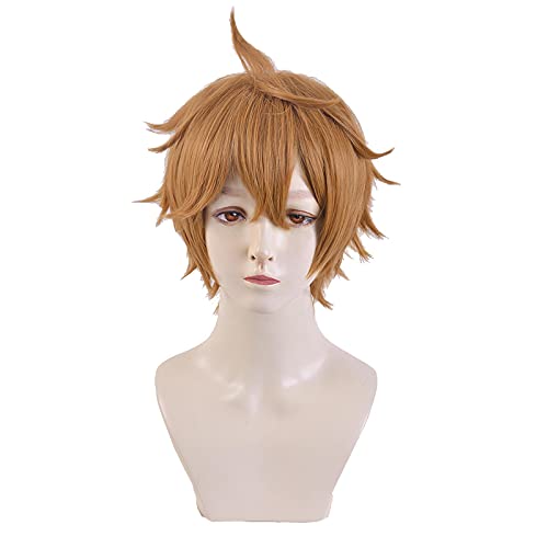 WHBHD Tartaglia Chinese Cosplay perücke genshin Aufschlag Cosplay orange hitzebeständige synthetische Haare tartaglia Halloween Cosplay + perücke Kappe von SEIZIS