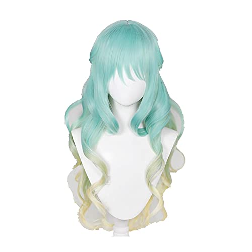 WHBHD Tenkuu Shinpan Shinzaki Kuon Cosplay Perücke Hochhaus Invasion Lange lockige Farbverlauf Blaue Gold Haar Halloween Anime Perücken + Perücke Kappe WHBHD Tenkuu Shinpan Shinzaki Kuon Cosplay Perücke Hochhaus Invasion Lange lockige Farbverlauf Blaue Gold Haar Halloween Anime Perücken + Perücke Kappe von SEIZIS