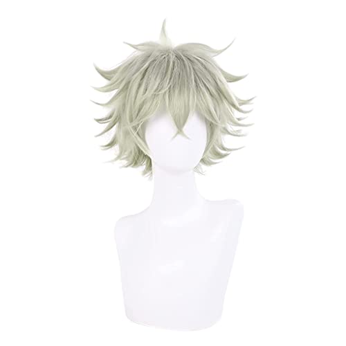 Wig Anime Cosplay Anime-Perücke Blaue Periode Cosplay Yatora Yaguchi-Perücke, Graugrüne kurze Perücke, Kostüm-Halloween-Perücke, for Halloween, Kostümparty, Anime-Show, Cosplay-Event, Konzerte von SEIZIS