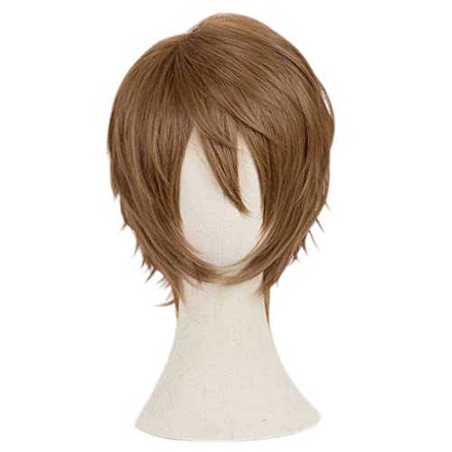 Wig Anime Cosplay Anime-Perücke IDOLiSH7 Cosplay Ryunosuke Tsunashi-Perücke, kurze braune Perücke, Kostüm-Halloween-Perücke, for Halloween, Kostümparty, Anime-Show, Cosplay-Event, Konzerte von SEIZIS