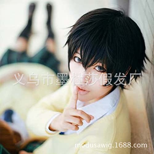 Wig Anime Cosplay Cosplay Perücke Zukunft Tagebuch Spiel Anime COS schwarz schräg LIU Naou Sockel Großhandelsverkäufe von SEIZIS