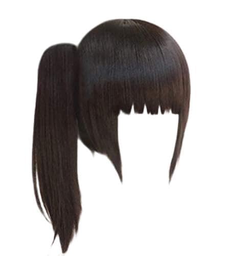 Wig Anime Cosplay Demon Slayer Kimetsu no Yaiba Kanawo Tsuyuri Kanao Hitzebeständiges Haar Cosplay Perücken + Schmetterlingshaarnadel + Gratis Perückenkappe Nur China Perücke (Color : Only Wig, Size von SEIZIS