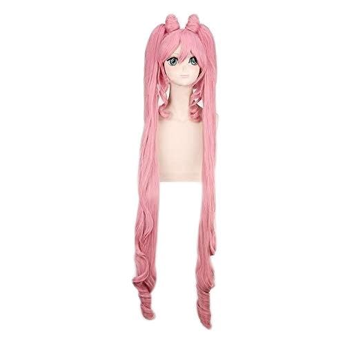 Wig Anime Cosplay Sailor Moon Sailor Chibi Usa Chibiusa Perücke Super langes rosa hitzebeständiges Kunsthaar Anime Kostüm Cosplay Perücken von SEIZIS