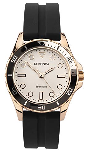 SEKDA Damen Analog Quarz Uhr mit Elastodien Armband 2998 von SEKONDA