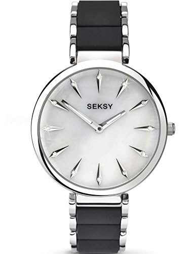Sekonda Damen Analog Uhr mit Verschiedene Materialien Armband 2214.37 von SEKONDA
