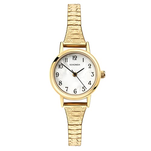 Sekonda Damen Armbanduhr Analog Edelstahl beschichtet Gold 4677.27 von SEKONDA