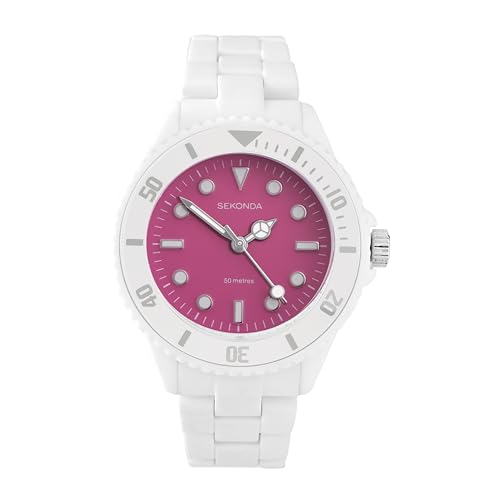 Sekonda Damen Analog Japanisches Quarzwerk Uhr mit Kunststoff Armband 40648 Sekonda Damen Analog Japanisches Quarzwerk Uhr mit Kunststoff Armband 40648 von SEKONDA