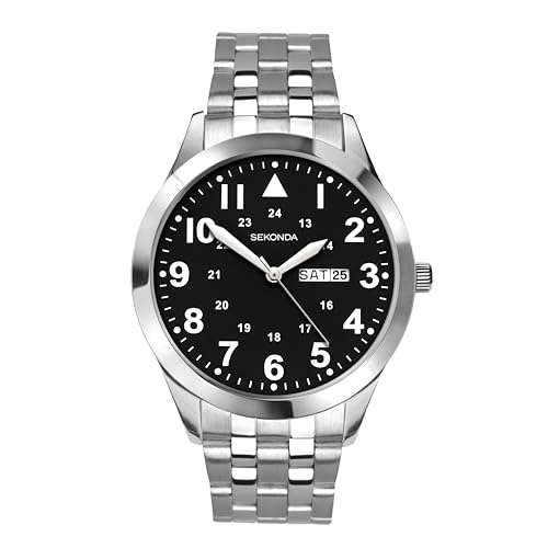 Sekonda Herren Analog Classic Quarzuhr mit Edelstahlarmband 1663.27 Sekonda Herren Analog Classic Quarzuhr mit Edelstahlarmband 1663.27 von SEKONDA