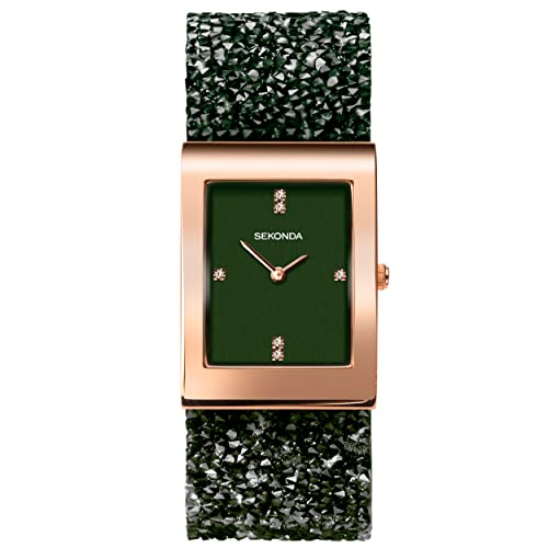 Sekonda Rocks 40460 Damen-Quarzuhr mit Analog-Anzeige, 26 mm, Grün, grün, Modern von SEKONDA