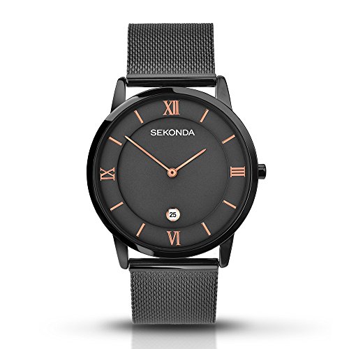 Sekonda Unisex Analog Uhr mit Edelstahl beschichtet Armband 1187.27 von SEKONDA