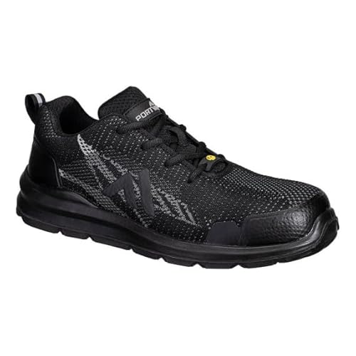 Sekureco Sportschuhe Composite Textile S1PS ESD SR FO FC32, Schwarz Grau, 48 EU von SEKURECO