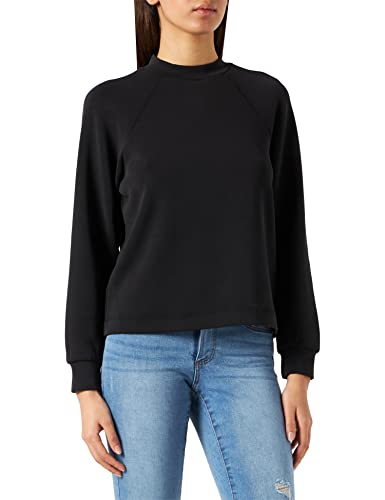 SELECTED FEMME Damen Slftenny Ls High Neck Sweat Noos, Schwarz, L von SELECTED FEMME BLACK