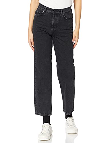 SELECTED FEMME BLUE Damen SLFKATE HW STRAIGT Slate BLAC JEA U Jeans, Black Denim, 29/32 von SELECTED FEMME