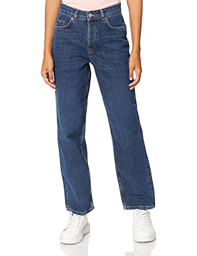 SELECTED FEMME BLUE Damen SLFKATE HW Straight Hank U Jeans, Dark Blue Denim, 29/32 von SELECTED FEMME