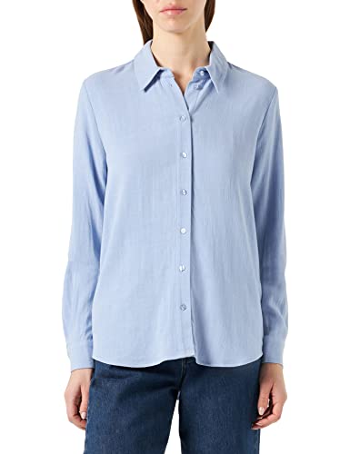 SELECTED FEMME A/S Damen Slfviva Ls Shirt Noos Hemd, Blue Heron, 40 EU von SELECTED FEMME