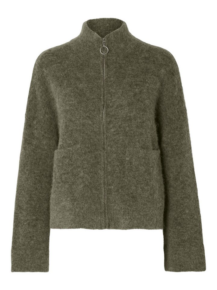 SELECTED FEMME Cardigan Modischer Strick mit Reißverschluss-Detail Knit Cardigan von SELECTED FEMME
