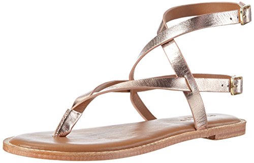 SELECTED FEMME Damen SFALESSA Leather Sandal Zehentrenner, Silber (Silver Peony), 38 von SELECTED FEMME