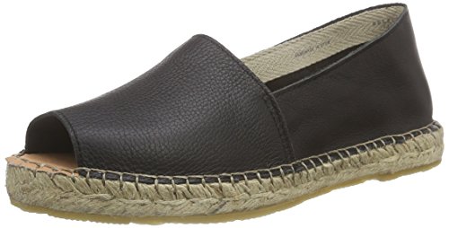 SELECTED FEMME Damen SFKAMILLA Peeptoe Espadrilles, Schwarz (Black) von SELECTED FEMME