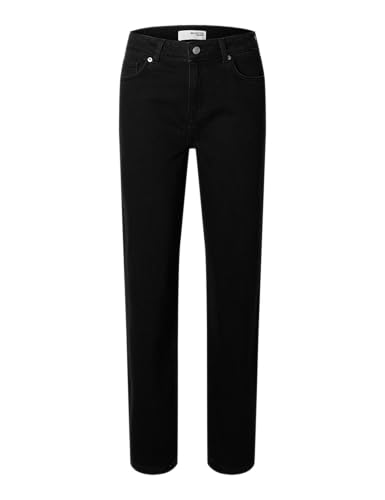 SELECTED FEMME Damen SLFALICE MW Straight Black NOOS Jeans, 30W x 32L SELECTED FEMME Damen SLFALICE MW Straight Black NOOS Jeans, 30W x 32L von SELECTED FEMME