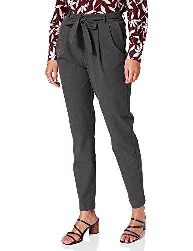 SELECTED FEMME Damen SLFBIO KIPAS MW Pant NOOS Hose, Grau (Dark Grey Melange Dark Grey Melange), W25(Herstellergröße:34) von SELECTED FEMME