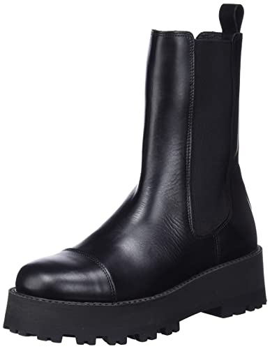 SELECTED FEMME Damen SLFCORA Toe Cap Boot B NOOS Lederstiefelette, Schwarz, 36 EU von SELECTED FEMME