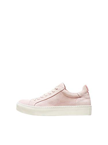 SELECTED FEMME Damen SLFDONNA Suede Trainer B Sneaker, Pink (Heavenly Pink Heavenly Pink) von SELECTED FEMME